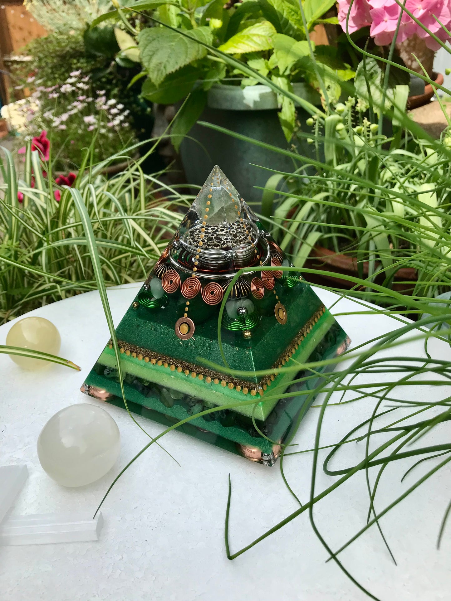 Green Aventurine Large Orgone pyramid