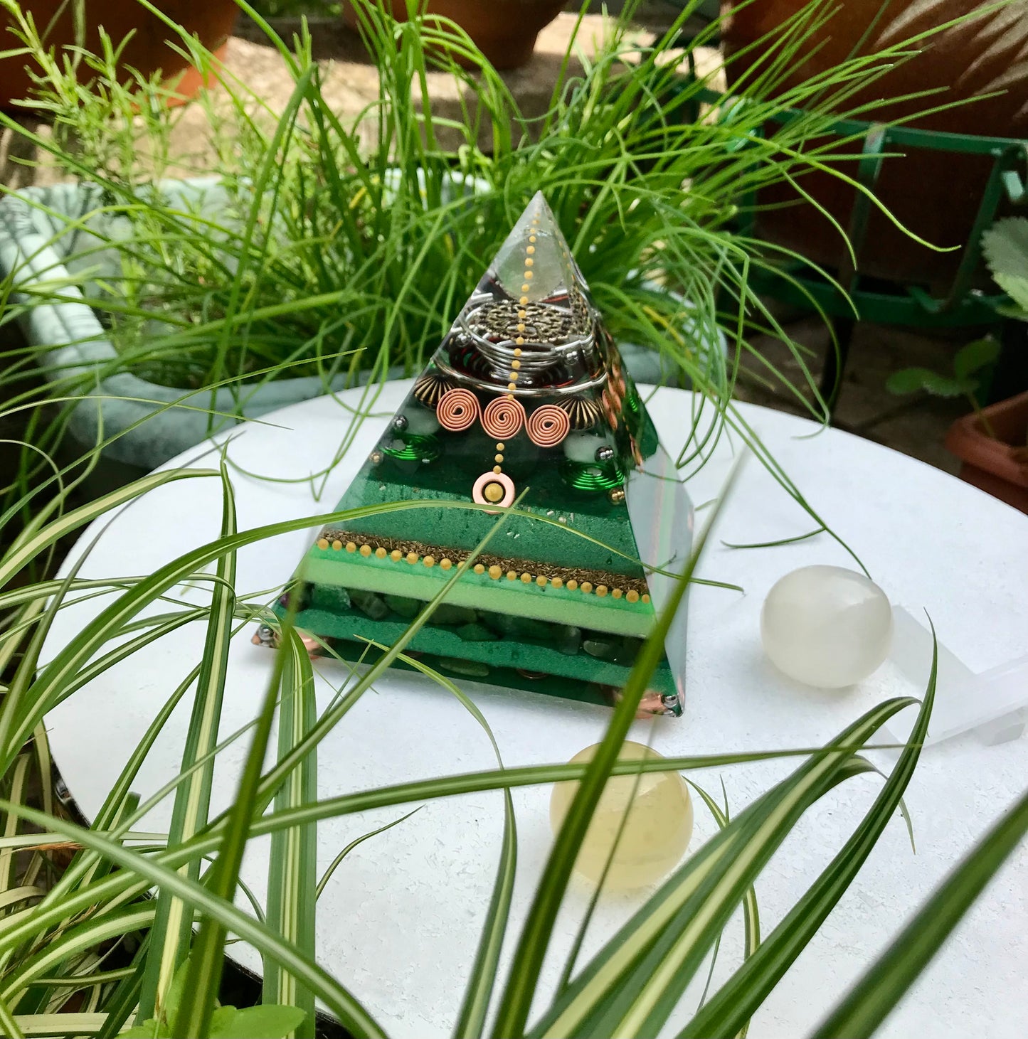 Green Aventurine Large Orgone pyramid