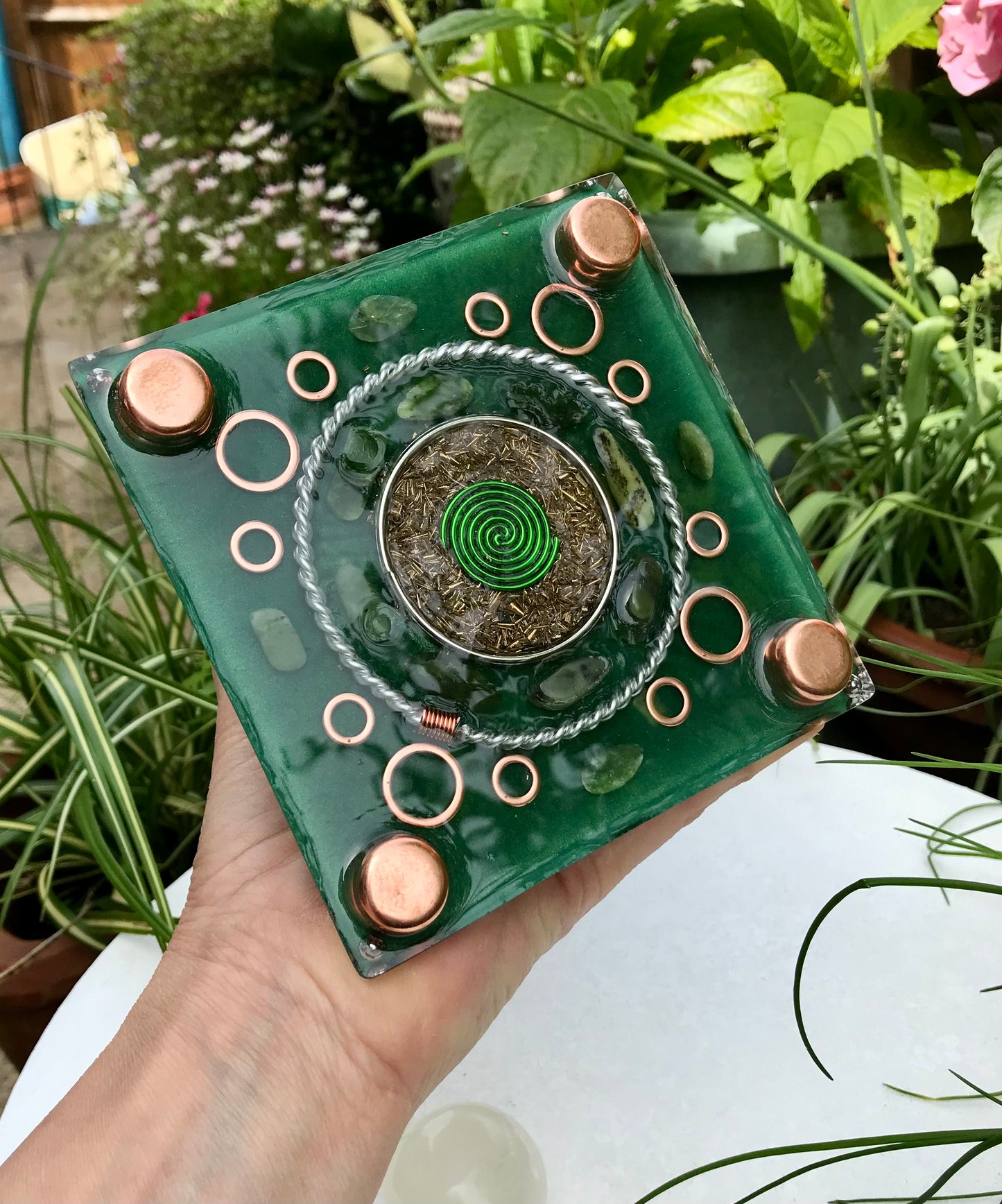 Green Aventurine Large Orgone pyramid