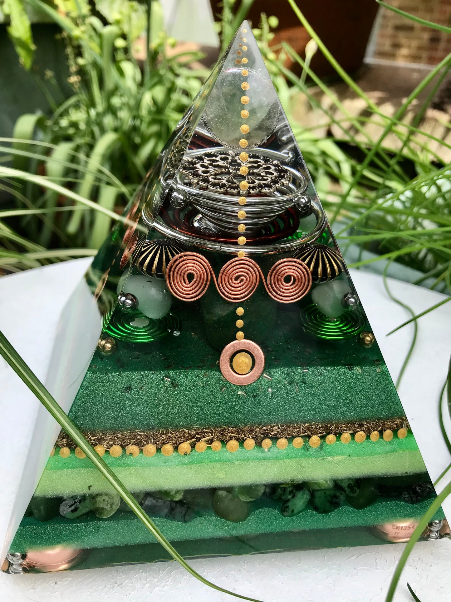 Green Aventurine Large Orgone pyramid