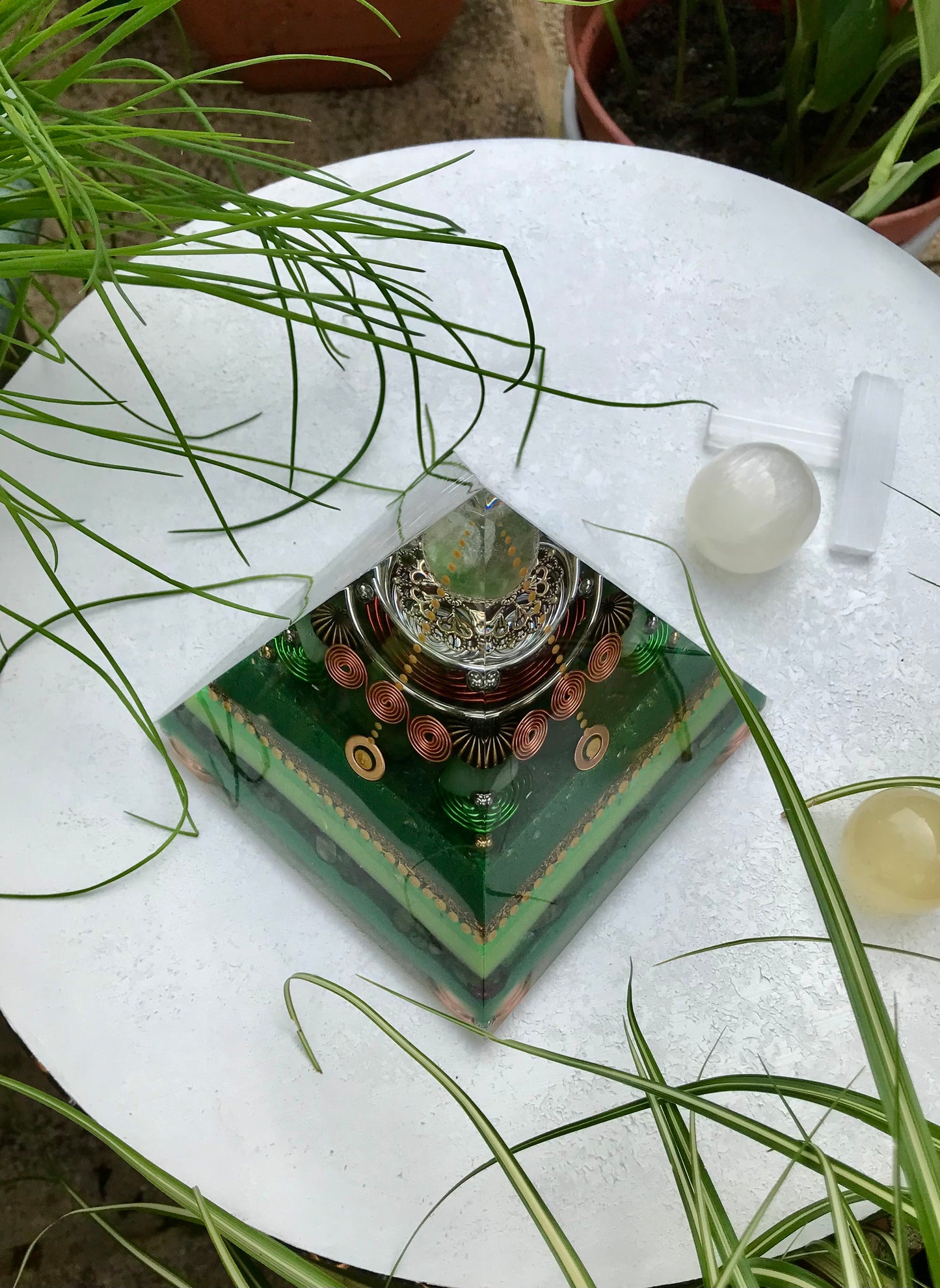 Green Aventurine Large Orgone pyramid