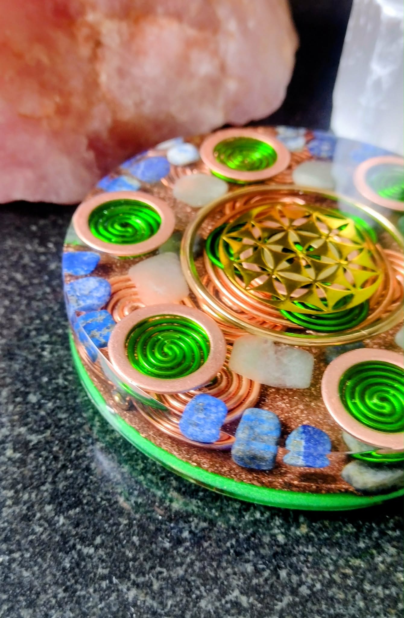 Flower of Life Orgone coaster