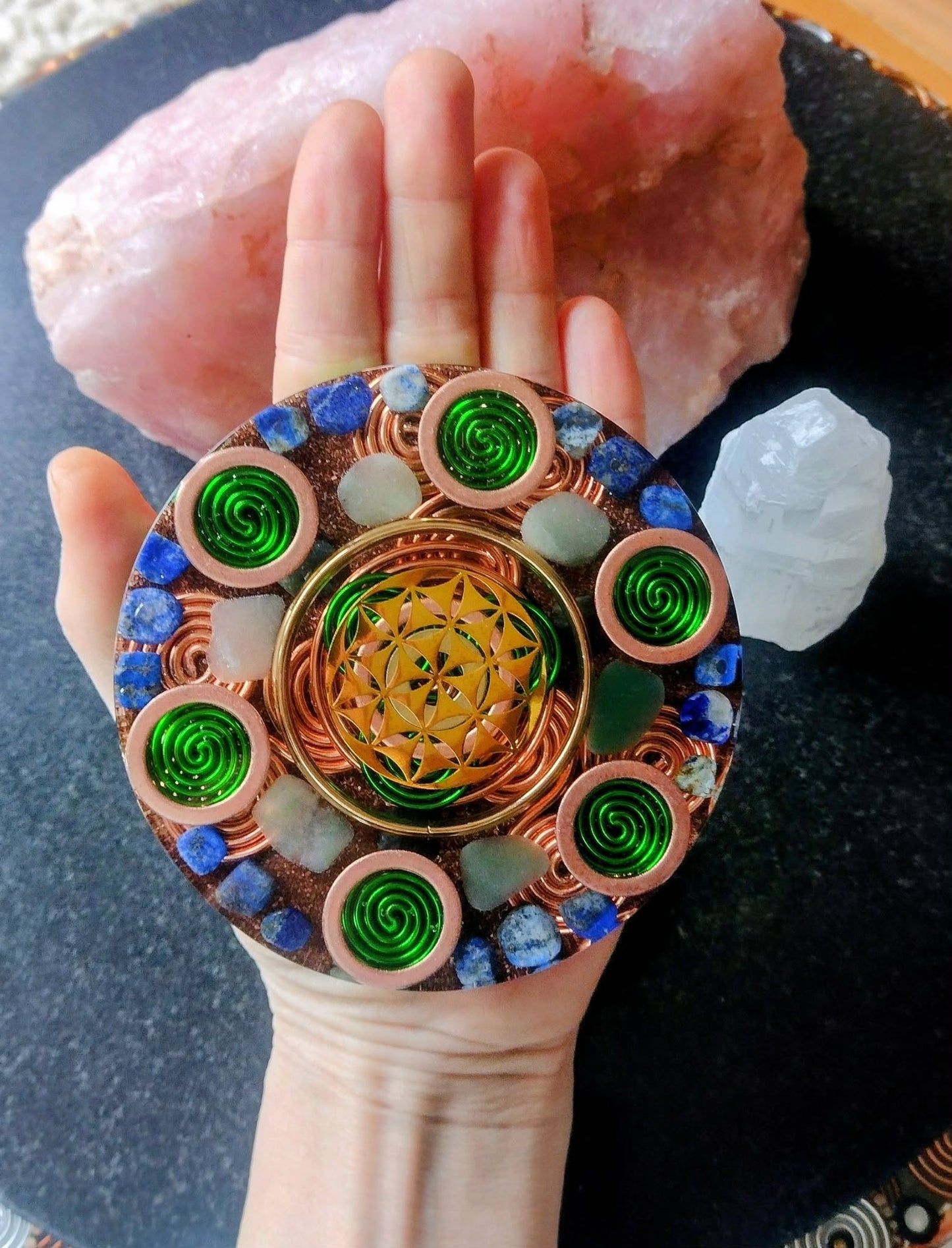 Flower of Life Orgone coaster