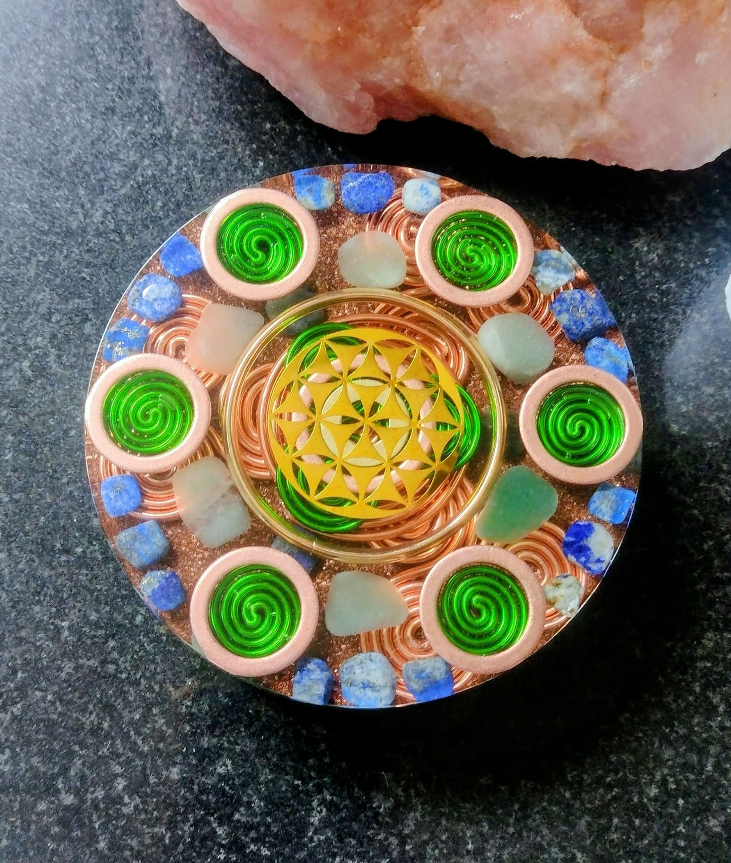 Flower of Life Orgone coaster